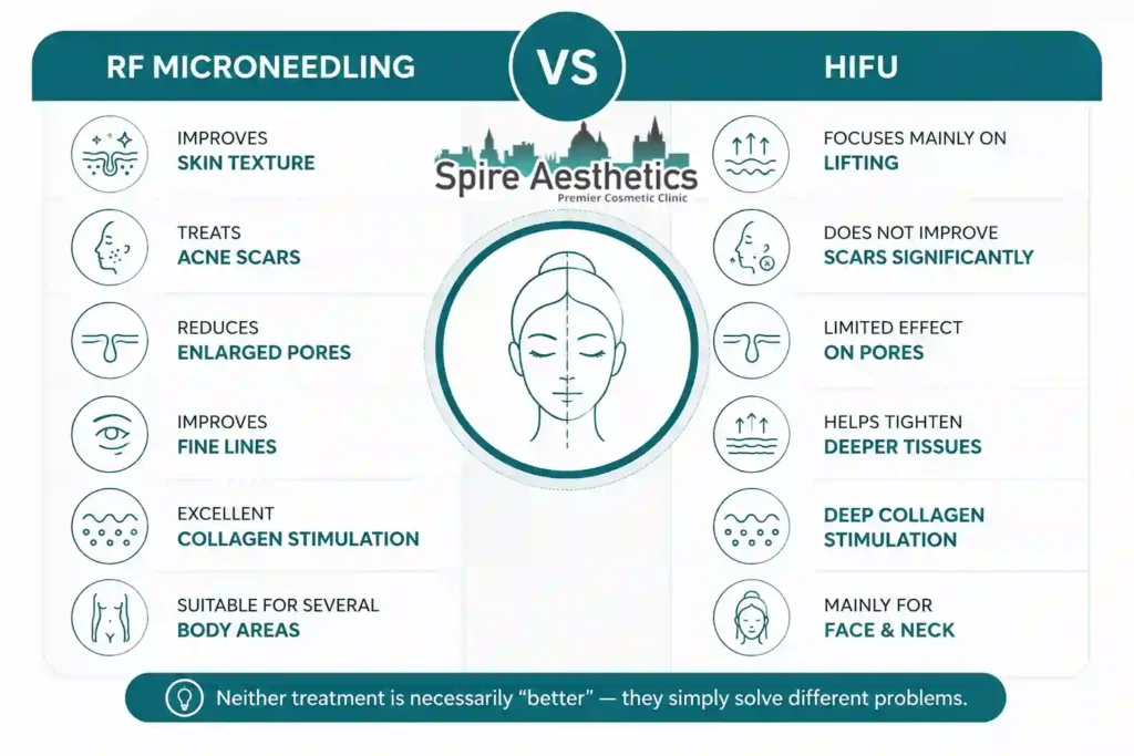 RF Microneedling vs HIFU: Which Treatment Gives Better Results Henley In Arden?
